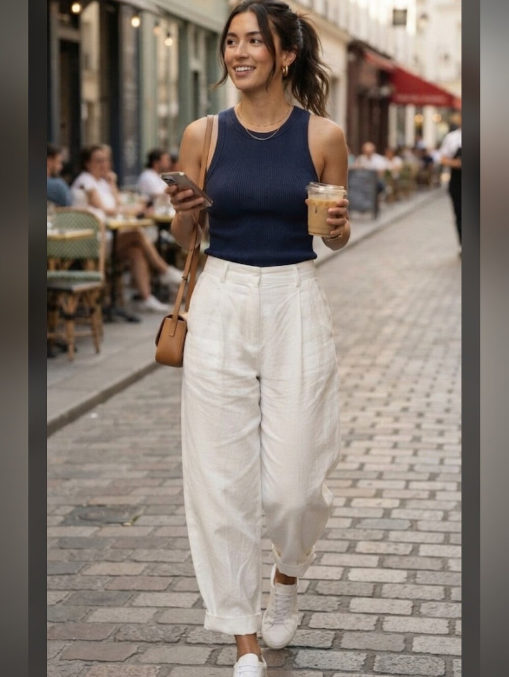 Nordstrom Linen Blend White Pants Size 12